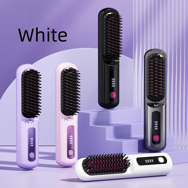 Peine recto portátil inalámbrico Anion que no daña el cabello.