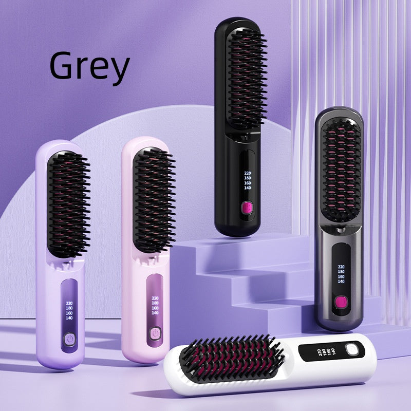 Peine recto portátil inalámbrico Anion que no daña el cabello.